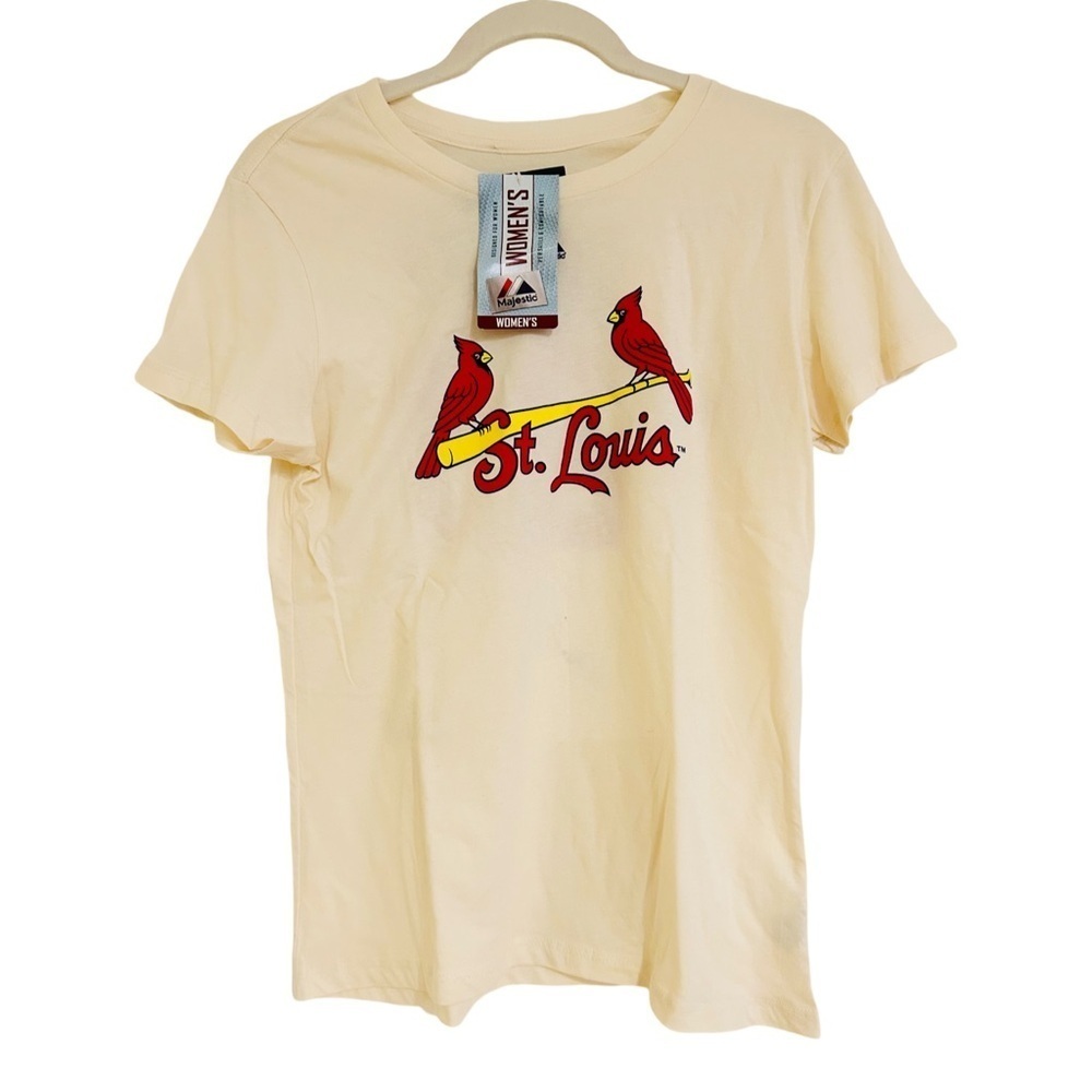 NWT MAJESTIC Genuine AUTOGRAPHED St. Louis Cardinals Baseball David Freese Tee
